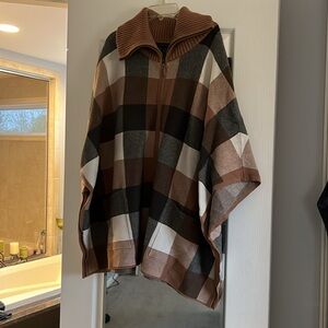 Tahari poncho sweater